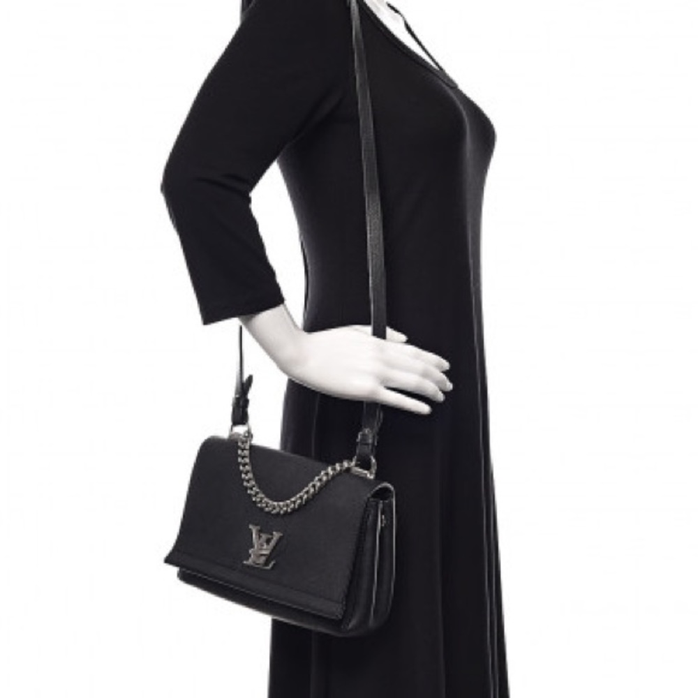 Louis Vuitton Lockme bb chain in black